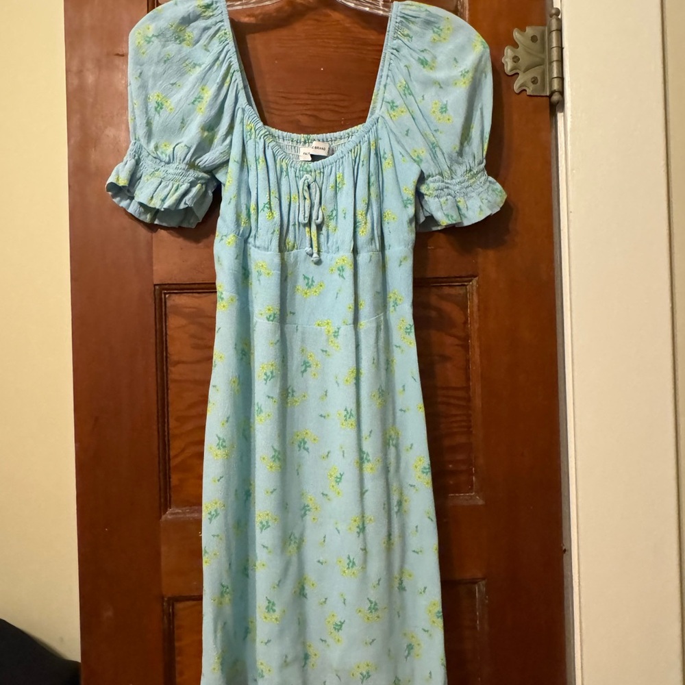 Faithfull the Brand Blue Floral Dress
